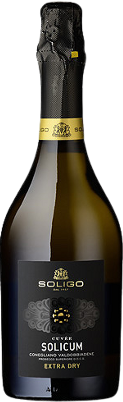 Flasche Prosecco di Valdobbiadene e Conegliano Superiore DOCG Solicum Cuvee Extra Dry von Colli del Soligo