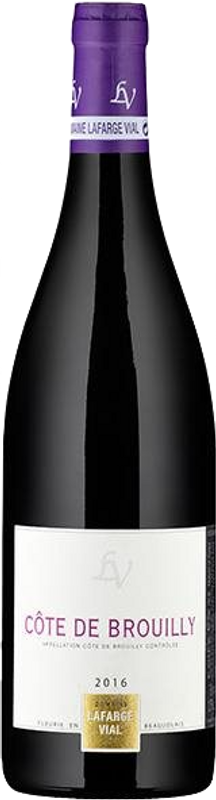 Flasche Côte de Brouilly AOC von Lafarge Vial