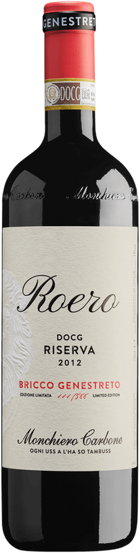 Bottle of Roero Bricco Genestreto Riserva DOCG from Monchiero Carbone