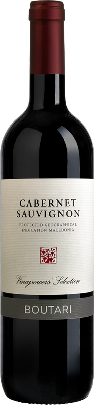 Bottle of Cabernet Sauvignon Protected Geographica Indication Macedonia from Boutari