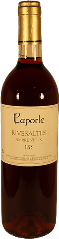 Bottle of Ambré Vieux Rivesaltes AOC from Domaine Laporte