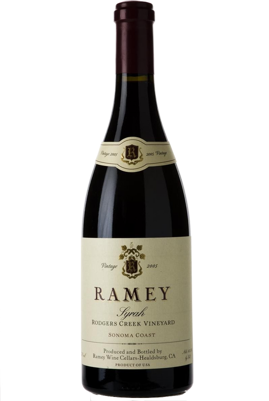 Bouteille de Syrah Rodgers Creek Sonoma Coast de Ramey Wine Cellars