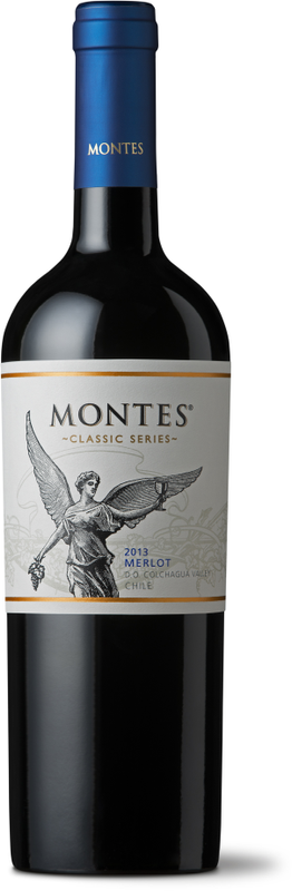 Bottle of Merlot Reserva DOC Montes from Bodegas Montes