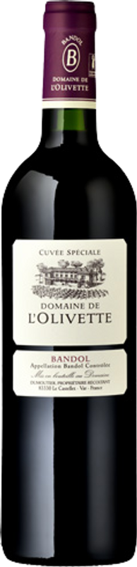 Bottiglia di Bandol Rouge Cuvée Spécial di Domaine de l Olivette