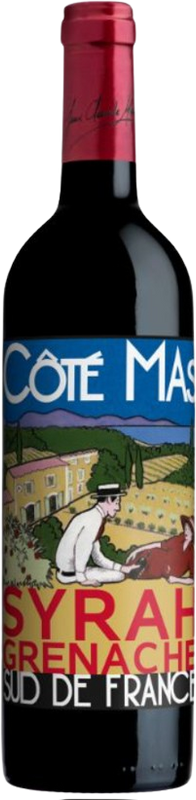 Bottle of Côté Mas Rouge Syrah Grenache IGP Pays d'Oc from Jean-Claude Mas