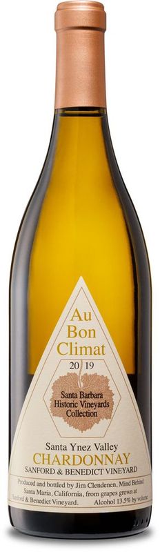 Bottiglia di Chardonnay Sanford & Benedict Vineyard Santa Ynez Valley di Au Bon Climat