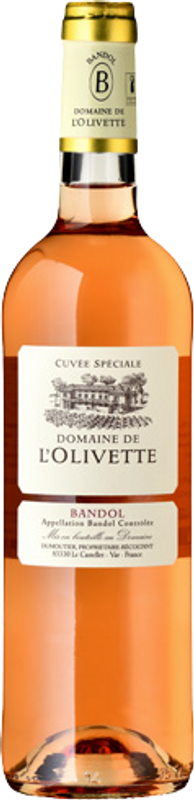 Bottiglia di Bandol Rosé Cuvée Spécial di Domaine de l Olivette