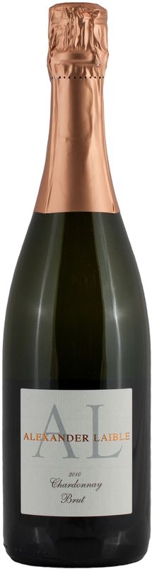 Flasche Chardonnay Sekt Brut von Weingut Alexander Laible