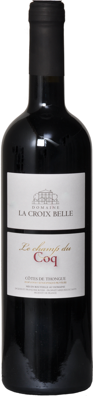 Bottiglia di Le Champ du Coq Cotes de Thongue rouge IGP di Domaine La Croix Belle