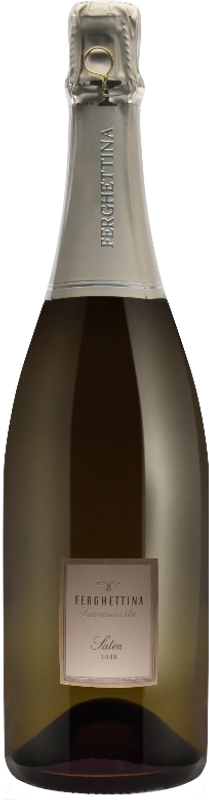 Bottiglia di Saten Brut DOCG Franciacorta di Ferghettina