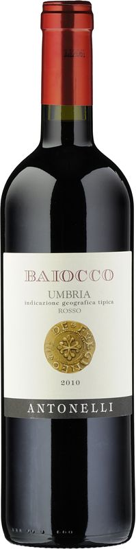 Flasche Baiocco Umbria Rosso IGT von Antonelli