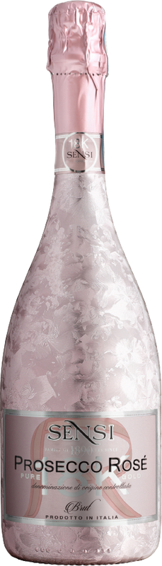 Flasche Prosecco Rosé 18K von Sensi