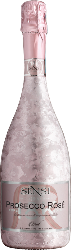 Bouteille de Prosecco Rosé 18K de Sensi