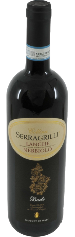 Bottiglia di Langhe Nebbiolo DOC Bailè di Serragrilli