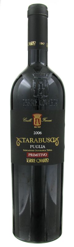 Bottle of Primitivo IGT Puglia Tarabuso from Torre Quarto