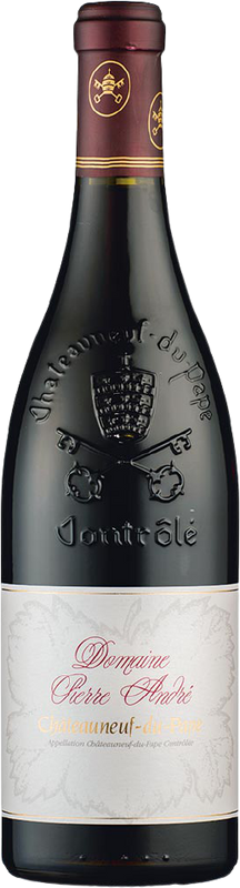 Bottiglia di Chateauneuf du Pape AOC di Domaine Pierre André