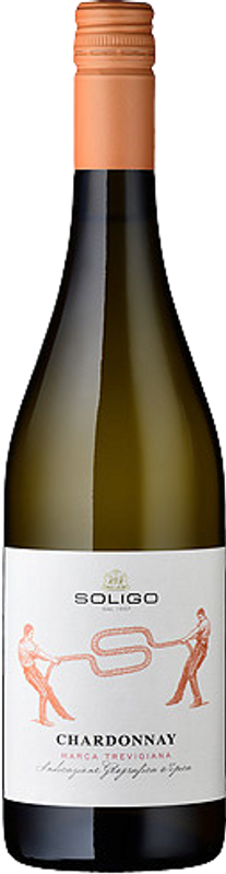 Bottiglia di Chardonnay IGT Marca Trevigiana di Colli del Soligo
