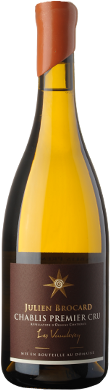 Bottle of Chablis Les Vaudevey from Domaine Julien Brocard