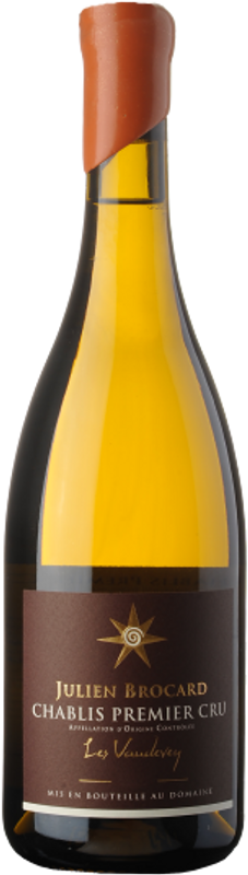 Bouteille de Chablis Les Vaudevey de Domaine Julien Brocard