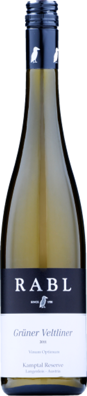 Bottiglia di Gruner Veltliner Langenlois DAC di Rudolf Rabl