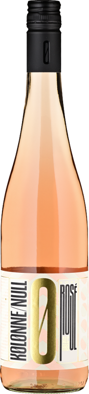 Flasche Rosé Alkoholfreier Wein von Kolonne Null