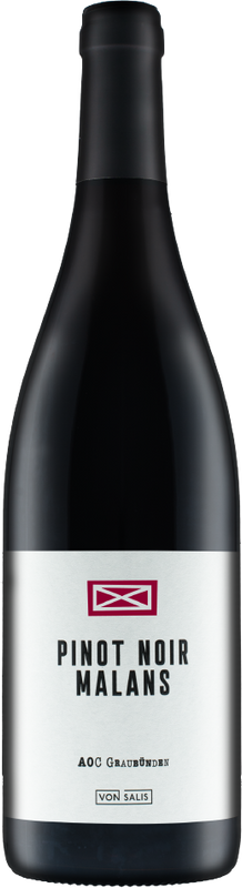 Bottiglia di Malanser Pinot Noir AOC Graubunden di Weinbau von Salis