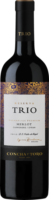 Image of Concha y Toro TRIO Merlot Rapel Valley - 75cl - Valle Central, Chile bei Flaschenpost.ch