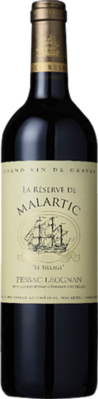 Bottiglia di La Réserve de Malartic A.O.C. di Château Malartic-Lagravière
