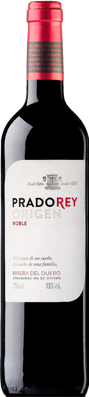 Bottle of Prado Rey Roble from Real Sitio de Ventosilla Burgos