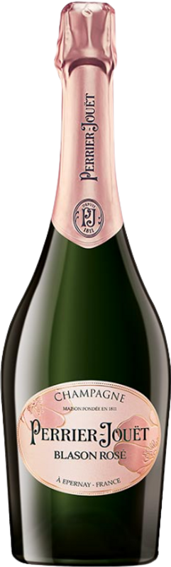 Bottle of Champagne Blason Rose from Perrier-Jouët