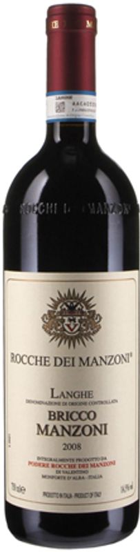 Bouteille de Bricco Manzoni Langhe DOC de Rocche dei Manzoni