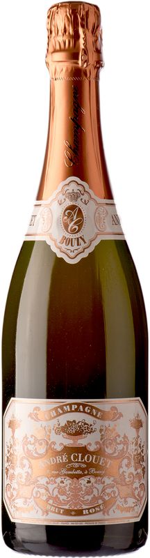 Flasche Champagne brut Rose von André Clouet