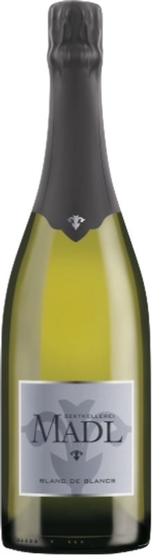 Bottle of Blanc de Blanc from Madl Sektkellerei