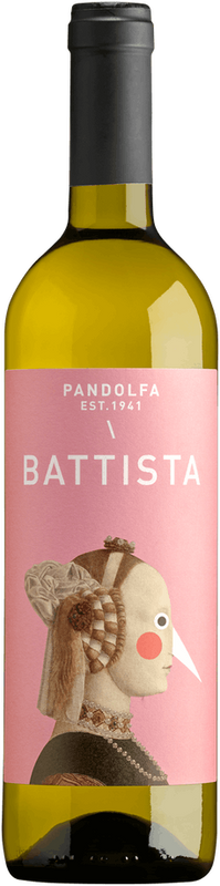 Flasche Battista Chardonnay Rubicone IGT von Pandolfa - Noelia Ricci