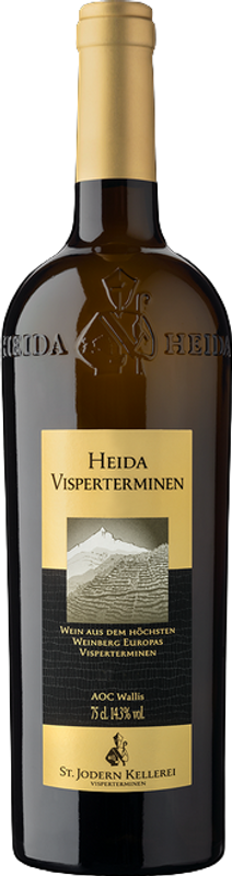 Bottle of Heida AOC Visperterminen from St. Jodern Kellerei