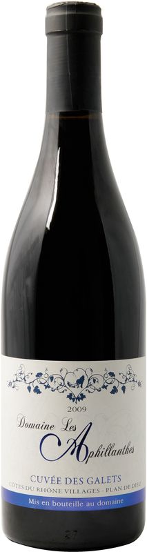 Bouteille de Cotes-du-Rhone Villages ac Cuvee des Galets de Les Aphillanthes