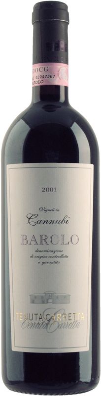 Bouteille de Barolo Cannubi DOCG de Carretta