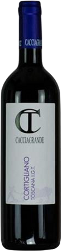 Flasche Cortigliano IGT Toscana Rosso von Azienda Cacciagrande
