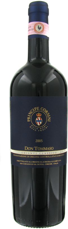 Bottle of Chianti classico DOCG Don Tommaso from Principe Corsini