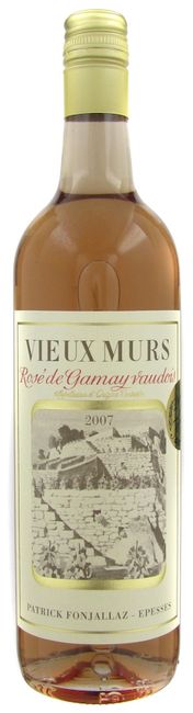 Image of Patrick Fonjallaz SA Rose de Gamay Vieux Murs AOC - 75cl - Waadt, Schweiz bei Flaschenpost.ch
