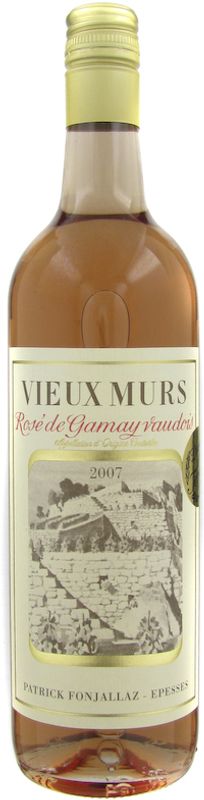 Bouteille de Rose de Gamay Vieux Murs AOC de Patrick Fonjallaz SA