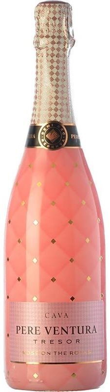 Bottle of On the Rocks Rosé Cava Pere Ventura DO from Cavas Pere Ventura