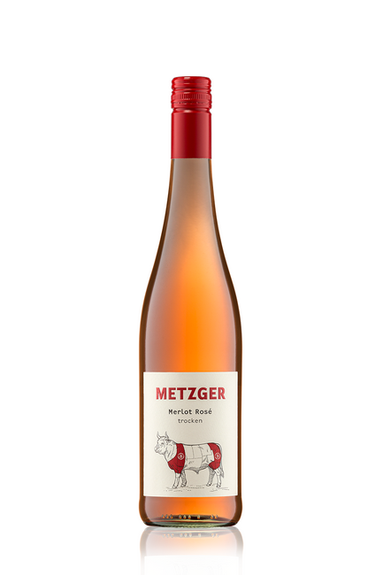 Image of Uli Metzger Merlot Rosé trocken - 75cl - Rheintal, Deutschland bei Flaschenpost.ch