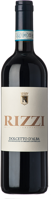 Flasche Dolcetto d'Alba DOC von Rizzi