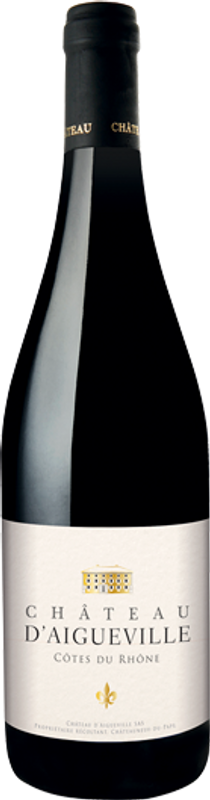 Flasche Cotes du Rhone Rouge AOC von Château d'Aigueville