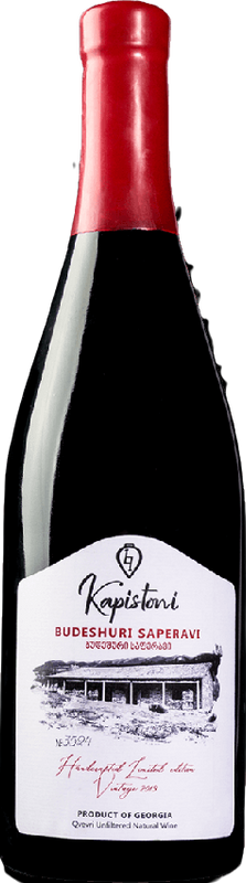 Bottle of Budeshuri Saperavi from Kapistoni