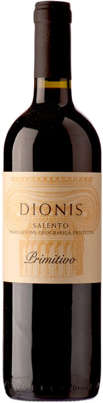 Bottle of Primitivo Salento Dionis from Cantine Due Palme Cellino San Marco