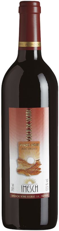 Bottiglia di Pinot Noir Soleil d'Or di Imesch Vins