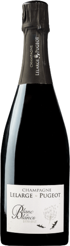 Bottiglia di Champagne Blanc de Blancs Extra Brut di Lelarge-Pugeot