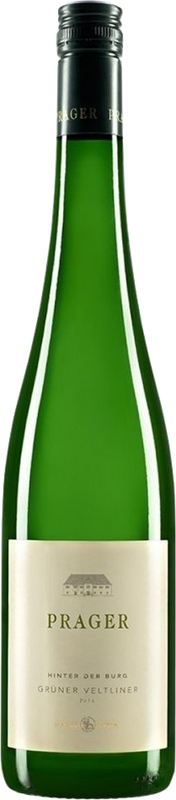 Flasche Grüner Veltliner Federspiel Hinter der Burg von Weingut Prager